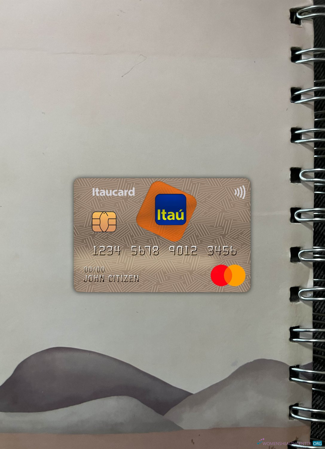 Download Brazil Itaú Bank master card photolook front Photoshop template